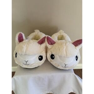 Mod Lines Women's Llama Fuzzy Comfycore‎ Slippers  7 1/2 -9